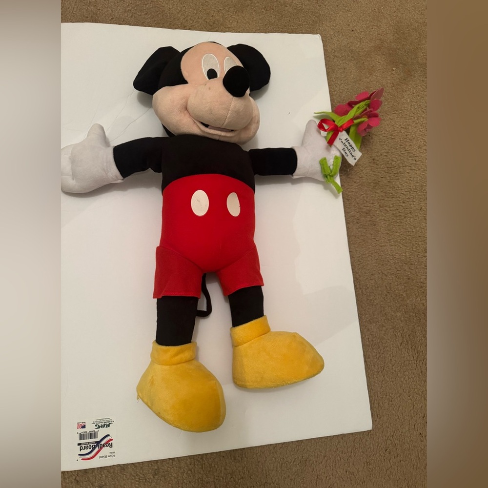 Disney Mickey Mouse Plush Toy with Red Shorts